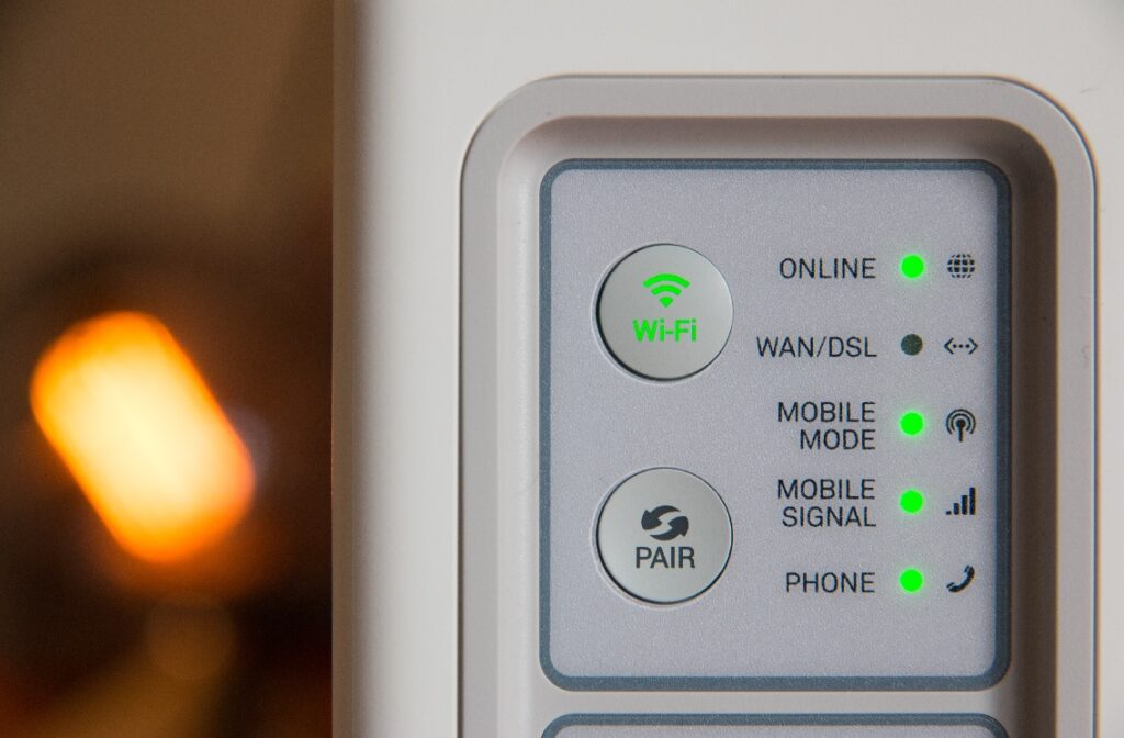 Router closeup