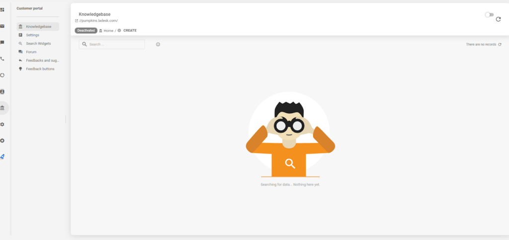 LiveAgent's customer portal - knowledge base