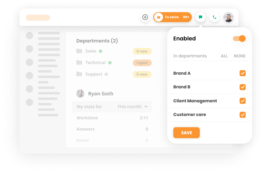 Chat distribution